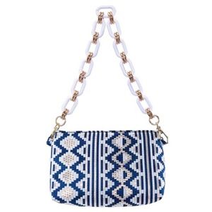 SHOULDER BAG WITH LUCITE CHAIN NWT